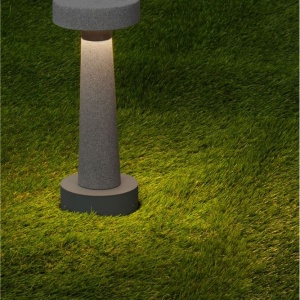 Stalp LED din ciment pentru exterior IP65 Cram Gray H-30cm 250453 universul-luminii.ro