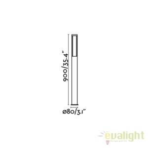 Stalp LED iluminat exterior design modern LOGAR-2 H90cm 75606 174893 universul-luminii.ro