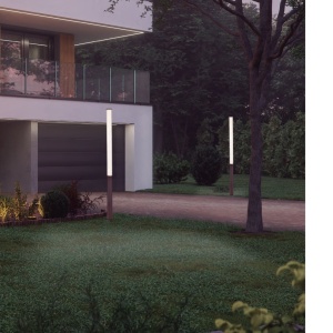 Stalp LED iluminat exterior IP65 GANT H-65cm negru - Img 2