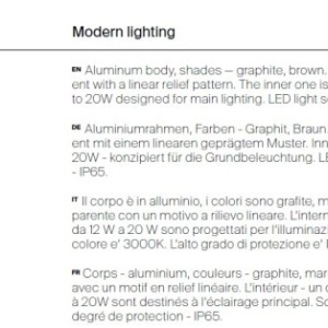 Stalp LED iluminat exterior IP65 Lit maro H-198,5cm 226823 universul-luminii.ro
