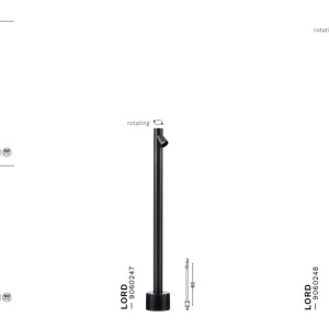 Stalp LED iluminat exterior modern IP65 LORD H-60cm 179413 universul-luminii.ro