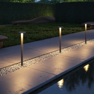 Stalp LED mediu pentru iluminat exterior IP65 Wald grafit, H-80cm 119263 universul-luminii.ro