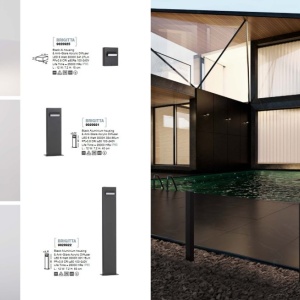 Stalp LED mic pentru iluminat exterior IP65 BRIGITTA 205673 universul-luminii.ro