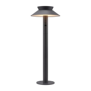 Stalp LED solar de exterior cu senzor de miscare IP44 Justina antracit