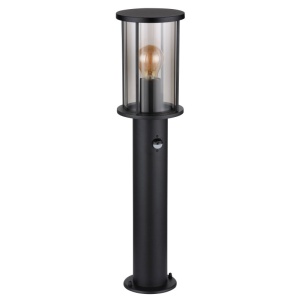 Stalp mic pentru exterior cu senzor de miscare design modern IP54 Gracey negru 135683 universul-luminii.ro