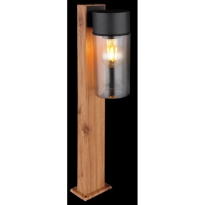 Stalp mic pentru exterior design industrial IP44 Etsi maro, negru 134783 universul-luminii.ro