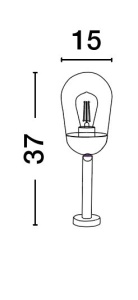 Stalp mic pentru iluminat exterior IP54 OMIKA 205863 universul-luminii.ro