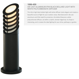 Stalp modern de exterior IP44 Outdoor H-45cm 1086-450 SRT 75003 universul-luminii.ro