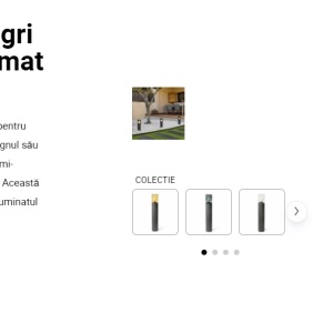 Stalp pentru iluminat exterior IP65 KILA H-40cm fumuriu 101513 universul-luminii.ro
