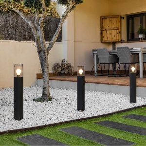 Stalp pentru iluminat exterior IP65 KILA H-70cm transparent 102703 universul-luminii.ro