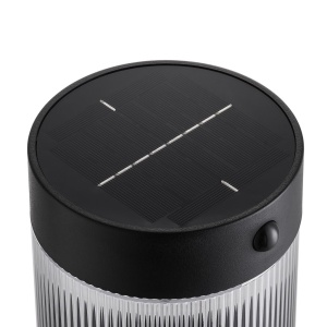 Stalp solar cu senzor de miscare, protectie IP44, Coupar negru 167343 universul-luminii.ro