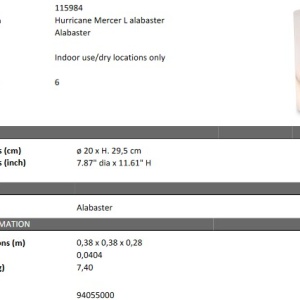Suport lumanare design modern LUX Mercer L 115984 HZ - Img 6