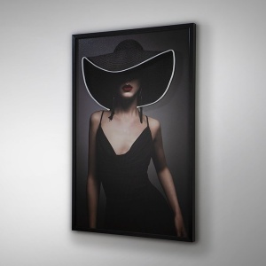 Tablou cu iluminat LED imprimat pe panza Pamela 80x120cm - Img 3