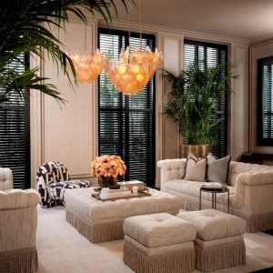 Taburete design LUX Dorantes, Boucle sonata crem - Img 2