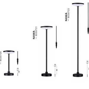 Tarus LED modern iluminat exterior ambiental IP65 NAWA H-32cm 152963 universul-luminii.ro