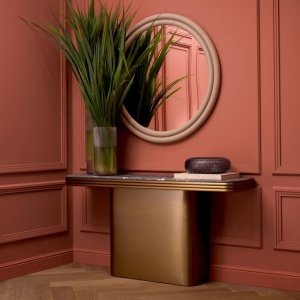 Vas decorativ design LUX realizat manual din sticla Varese gri - Img 2