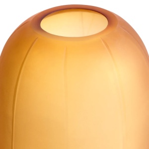 Vas decorativ din sticla design LUX Zenna L, amber - Img 5