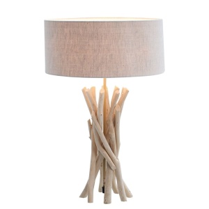 Veioza deosebita / Lampa de masa cu design rustic Treibholz Cara A-38154 VC