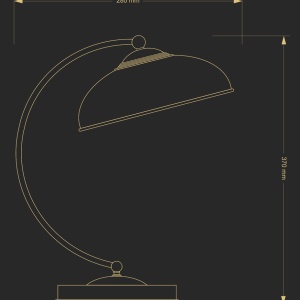 Veioza design clasic realizata manual N - Img 3
