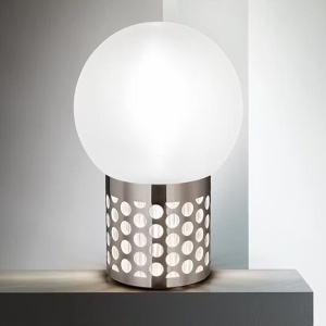 Veioza design Glam Retro realizata manual Atmosfera Medium Pewter - Img 5