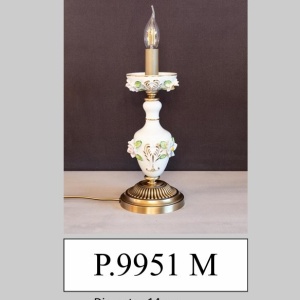 Veioza design italian din alama si portelan colorat 9951 - Img 2