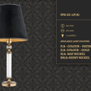 Veioza eleganta realizata manual Sparone 78813 universul-luminii.ro