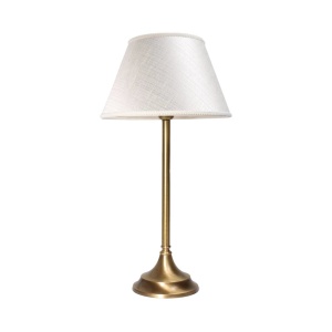 Veioza, Lampa de masa cu abajur elegant Ivory Striped