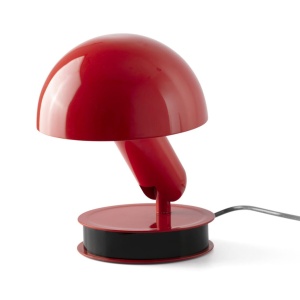 Veioza/Lampa de masa cu clips BELA rosie