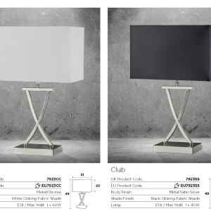 Veioza / Lampa de masa decorativa design modern CLUB EU7923SS SRT 60183 universul-luminii.ro