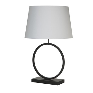 Veioza/Lampa de masa decorativa Elegant negru/alb - Img 3