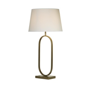 Veioza/Lampa de masa decorativa Modish bronz/alb