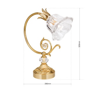 Veioza, Lampa de masa design clasic LA BOHEME, auriu 163773 universul-luminii.ro