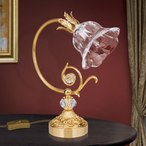 Veioza, Lampa de masa design clasic LA BOHEME, auriu 241503 universul-luminii.ro
