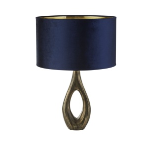 Veioza/Lampa de masa design decorativ Bucklow, navy 139863 universul-luminii.ro
