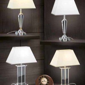 Veioza, lampa de masa design LUX VERONIQUE, auriu/ abajur crem 197383 universul-luminii.ro