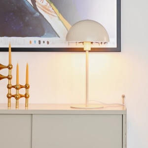 Veioza, lampa de masa design minimalist scandinav Ellen 20 bej 117923 universul-luminii.ro