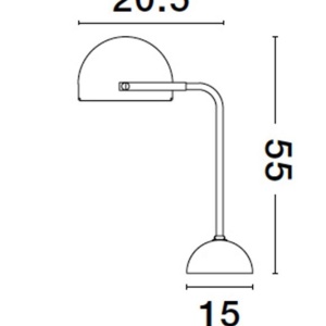 Veioza/Lampa de masa design modern BISHOP 222623 universul-luminii.ro