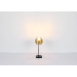 Veioza, lampa de masa design modern MILLEY negru, auriu 210503 universul-luminii.ro