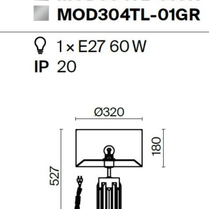 Veioza, lampa de masa design modern Muse auriu 212333 universul-luminii.ro