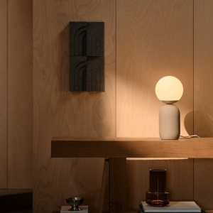 Veioza, lampa de masa design modern Notti maro deschis - Img 6
