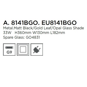 Veioza, Lampa de masa design modern Orbital EU8141BGO SRT 87233 universul-luminii.ro