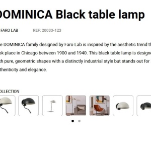 Veioza/Lampa de masa metal stil industrial DOMINICA negru 141303 universul-luminii.ro
