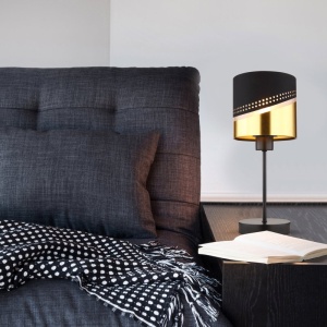 Veioza, Lampa de masa moderna OR negru/auriu 590833 universul-luminii.ro