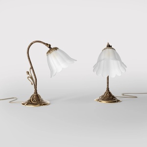Veioza, Lampa de masa stil Art Nouveau Floral - Img 4