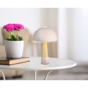 Veioza/Lampa de masa stil nordic PAULIN sampanie 621283 universul-luminii.ro