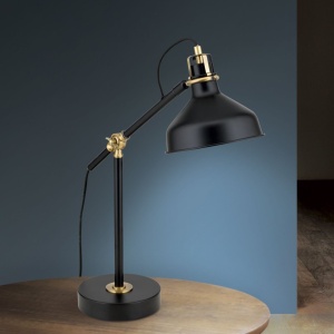Veioza/Lampa din metal reglabila stil vintage SCHILLER negru/patina 157173 universul-luminii.ro