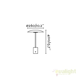 Veioza LED design deosebit HOSHI negru/cupru 28388 62233 universul-luminii.ro