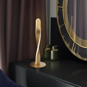 Veioza LED design modern decorativ Twist auriu 141513 universul-luminii.ro