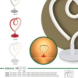 Veioza LED Lampa camera copii metal crom AMORE 250553 universul-luminii.ro