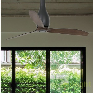 Ventilator cu telecomanda ETERFAN negru mat/ lemn 32004 175313 universul-luminii.ro